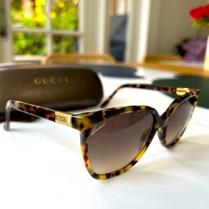 Gucci Tortoise Shell Sunglasses